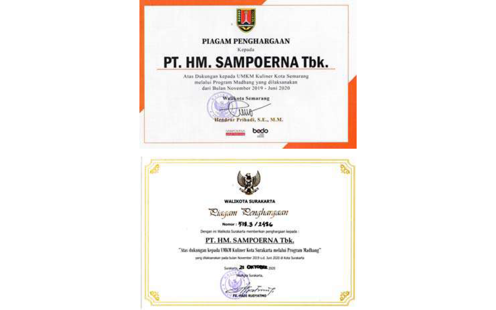 Dukungan UMKM Kuliner Kota Semarang dan Surakarta